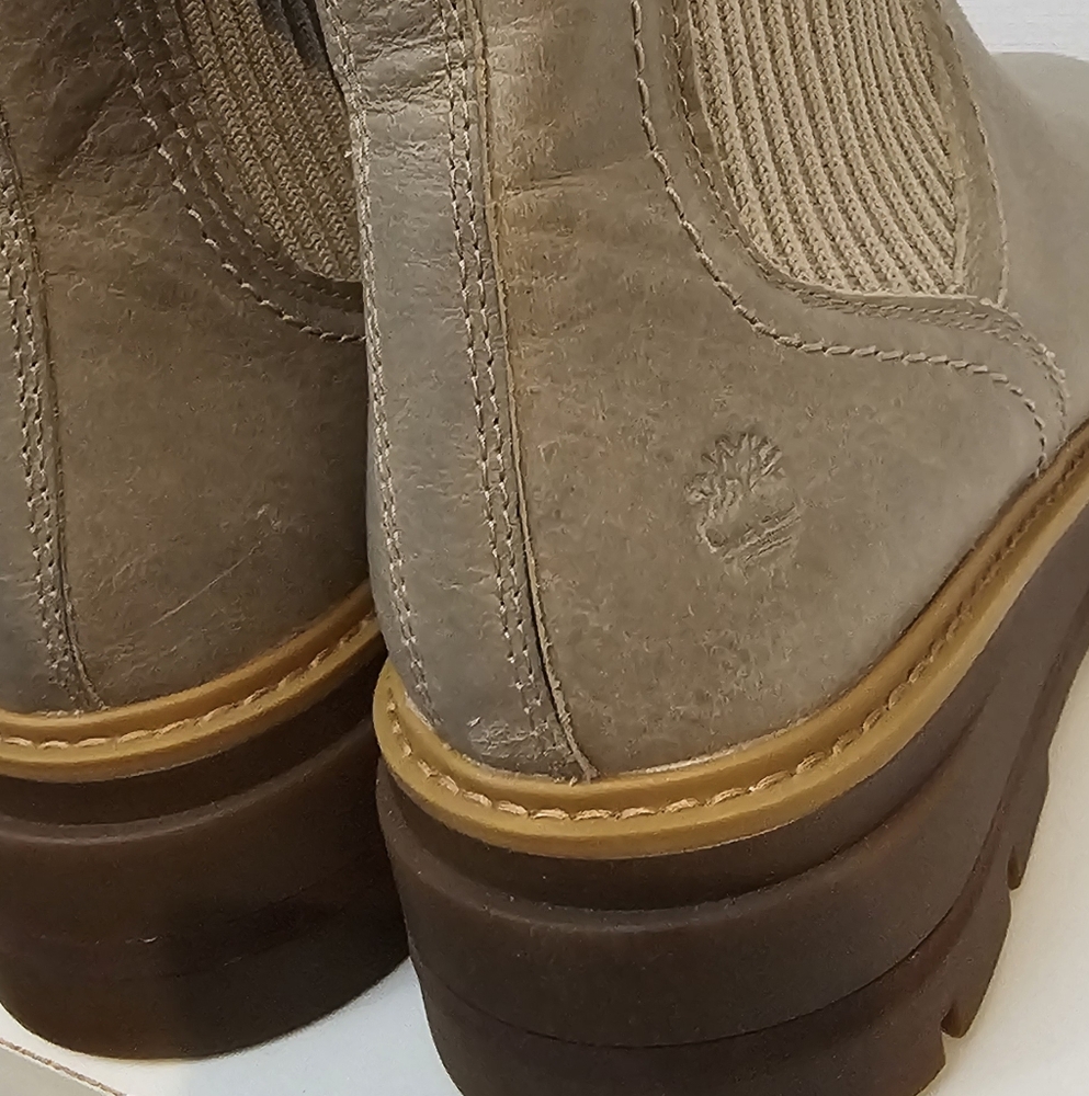 Timberland Cervinia Valley Chelsea Boots Women's 9 Leather Wedge Boots - Picture 6 of 16